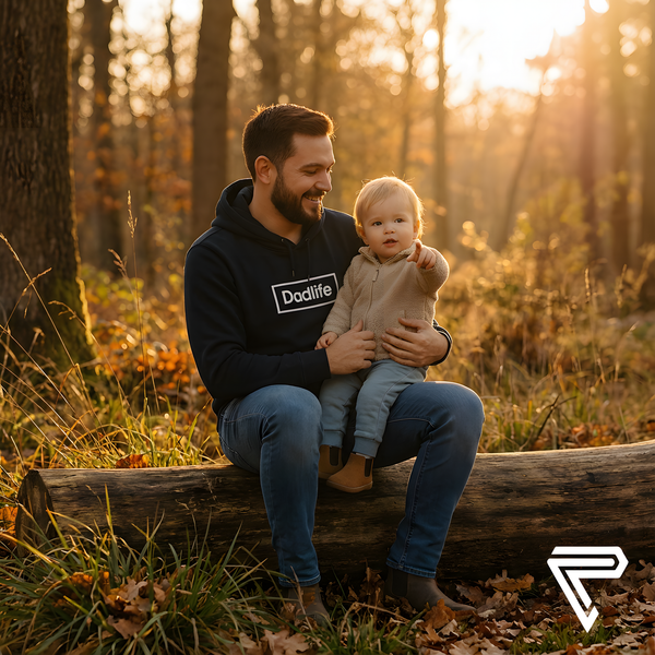 Een trotse vader met zijn kindje