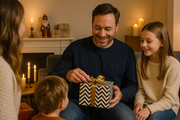 Vader ontvangt luxe sinterklaascadeau van zijn partner