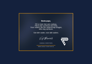 Bedankkaartje voor klanten van cadeau voor papa