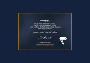 Bedankkaartje voor klanten van cadeau voor papa