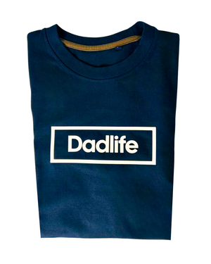 Dadlife tshirt navy gevouwen