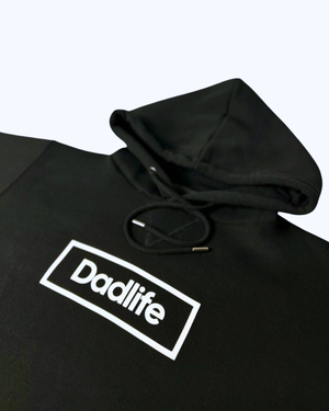 Zwarte dadlife trui close up