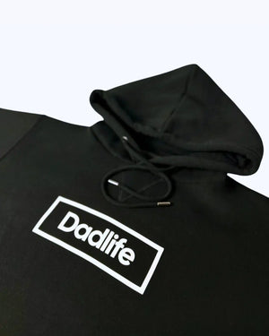 Zwarte dadlife trui close up